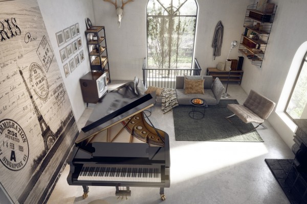 Ý tưởng trang trí nội thất theo đàn Piano