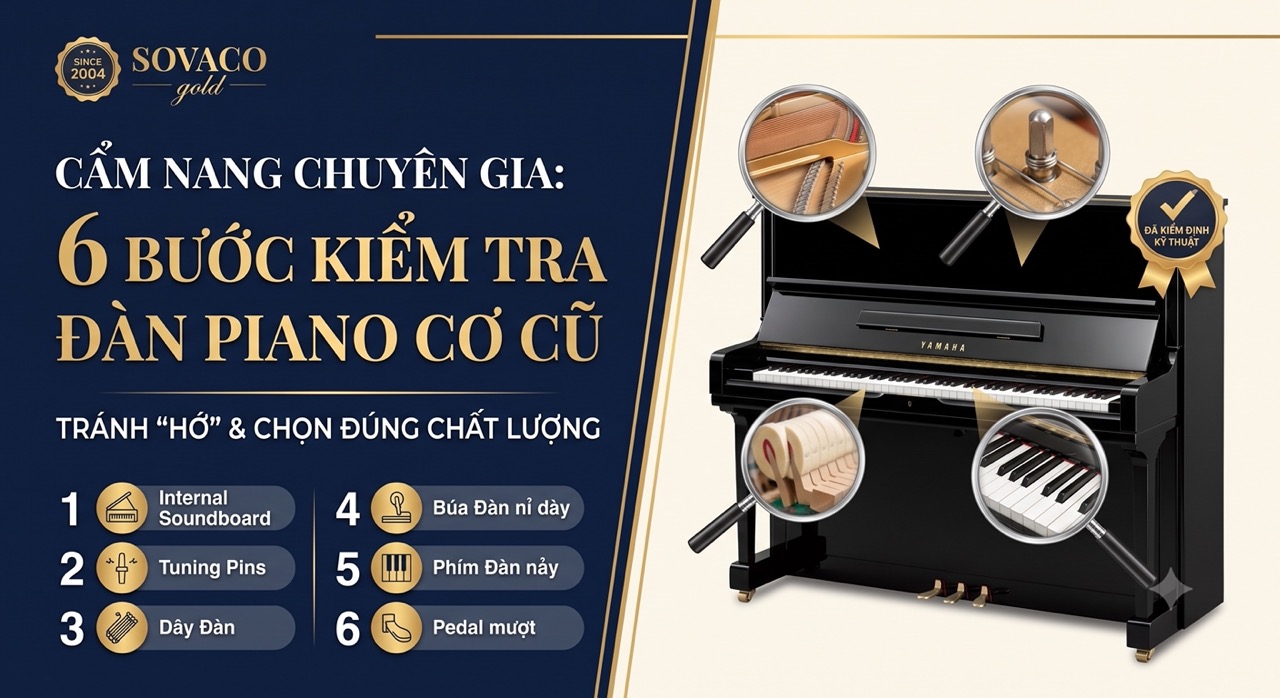 Kinh Nghiệm Mua Đàn Piano Cơ Cũ 6 Bước Kiểm Tra Để Không Bị Hớ 