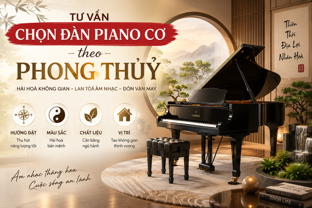 Cách chọn màu đàn piano hợp phong thủy