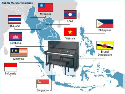 Giá đàn piano Yamaha ở Việt Nam và các nước trong khu vực