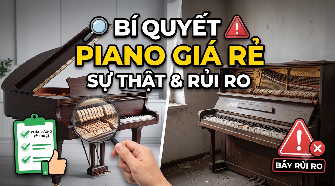 Kinh nghiệm chọn mua Đàn Piano Giá Rẻ