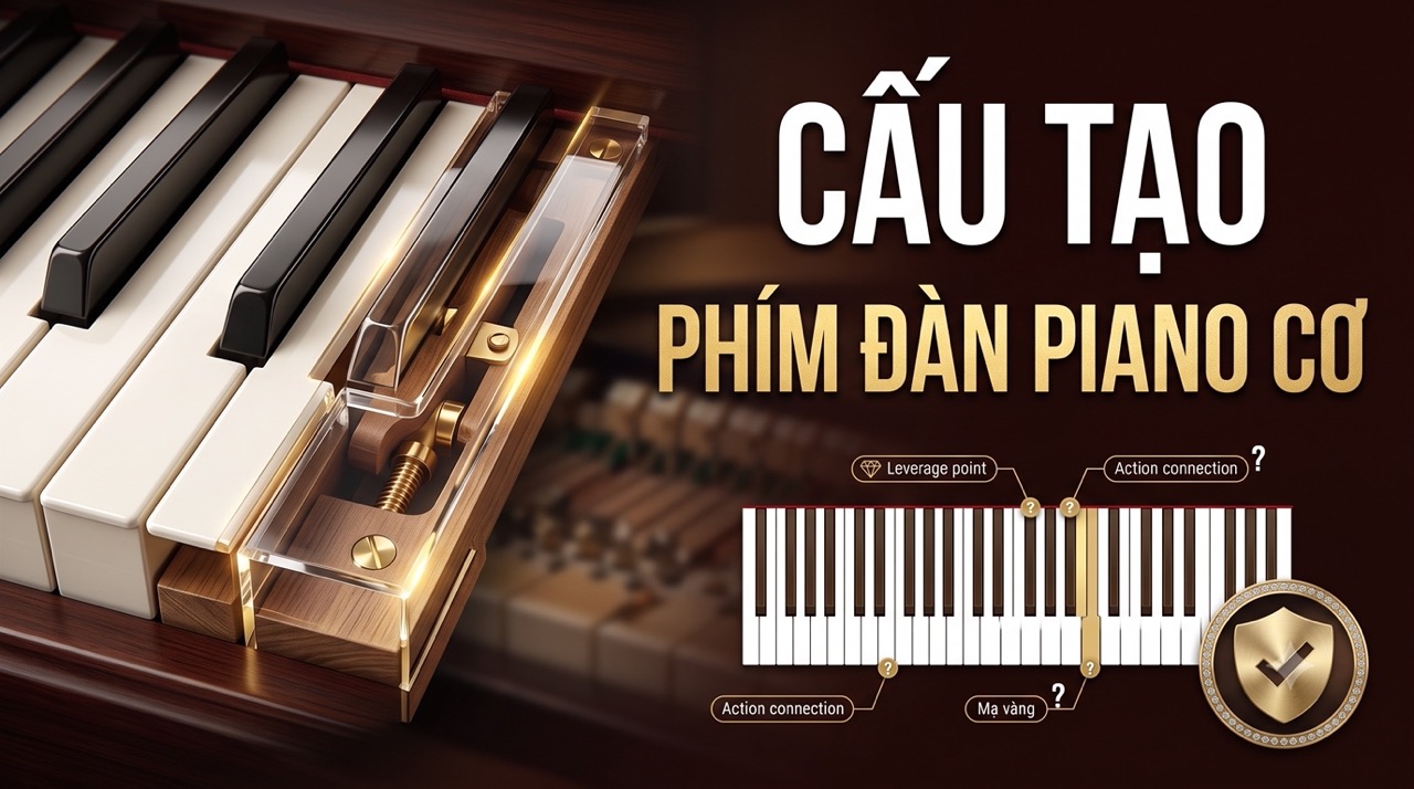 Phím đàn piano có cấu tạo như thế nào