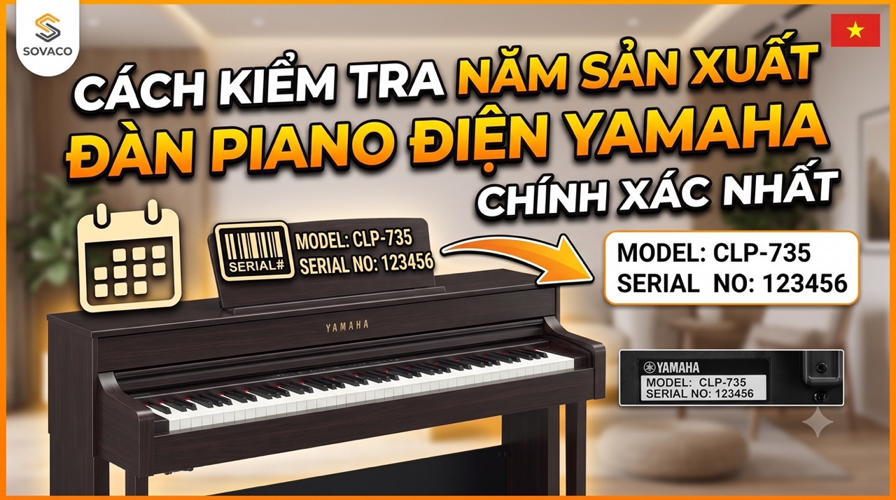 CÁCH KIỂM TRA NĂM SẢN XUẤT ĐÀN PIANO ĐIỆN YAMAHA CHÍNH XÁC NHẤT