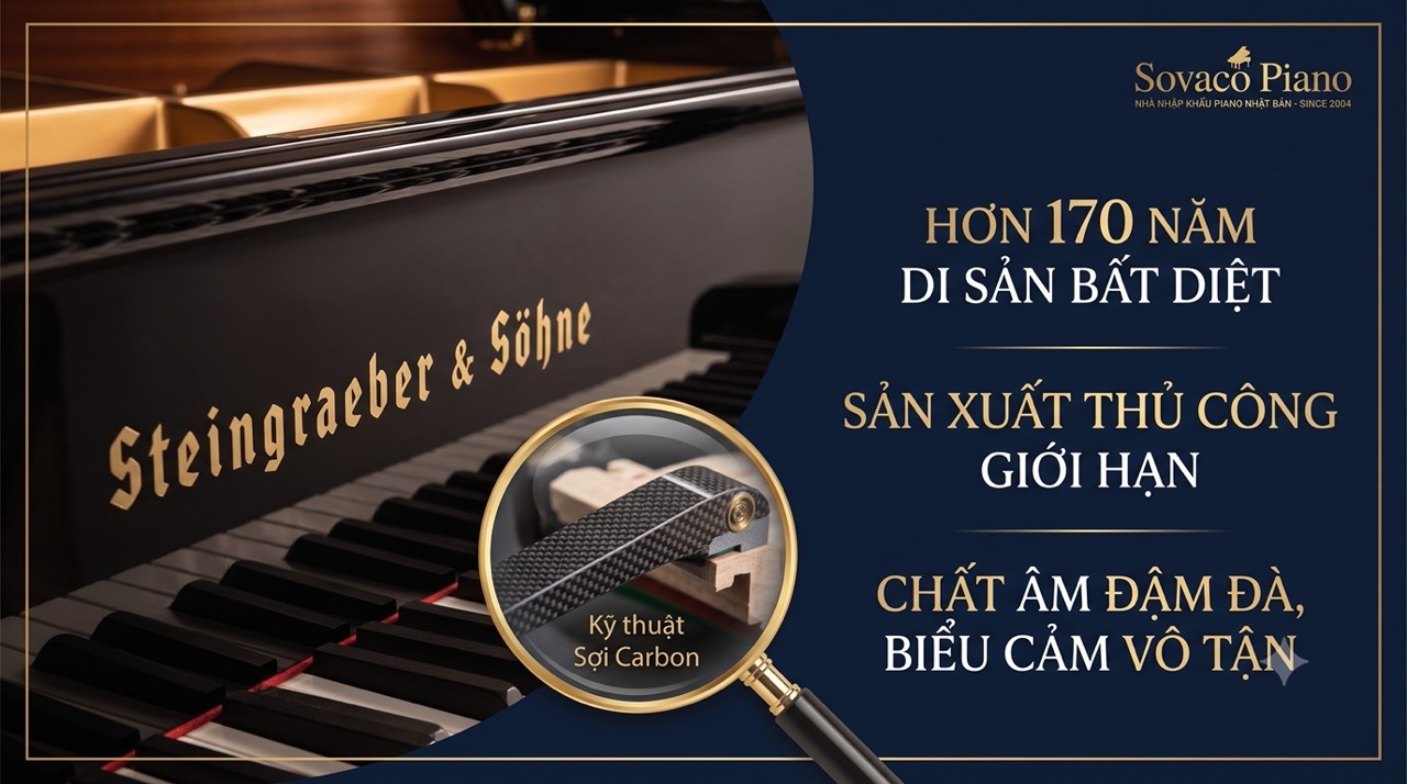 Steingraeber & Söhne Tuyệt Tác Piano Thủ Công Từ Đức