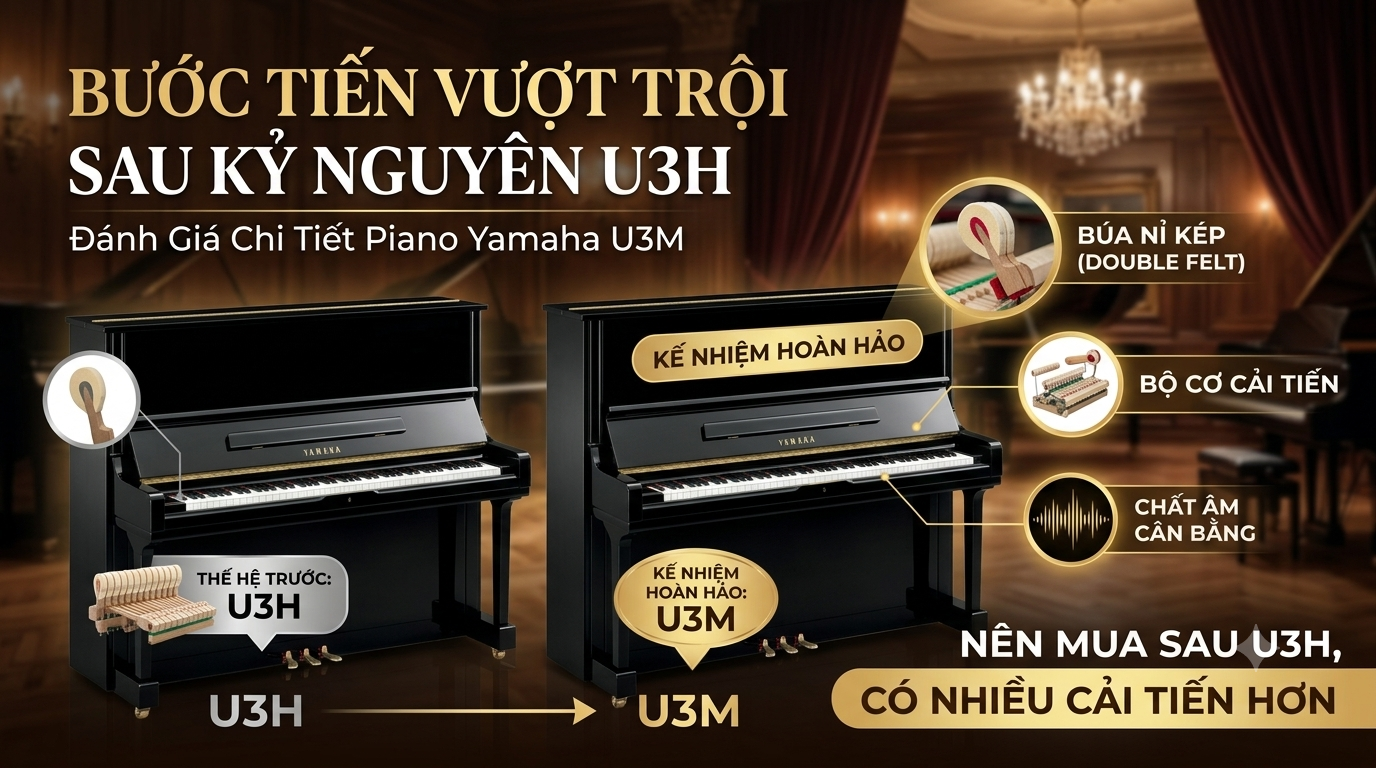 Đánh Giá Chi Tiết Đàn Piano Cơ Yamaha U3M