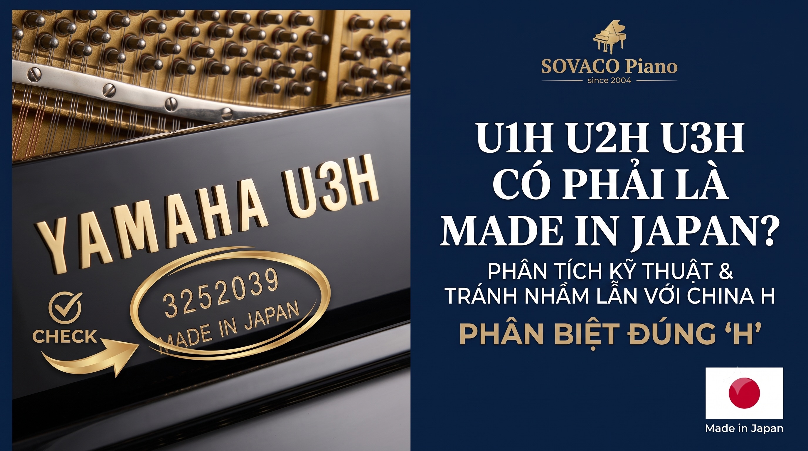 Xác Định Nguồn Gốc Của Piano Yamaha U1h U2h U3h
