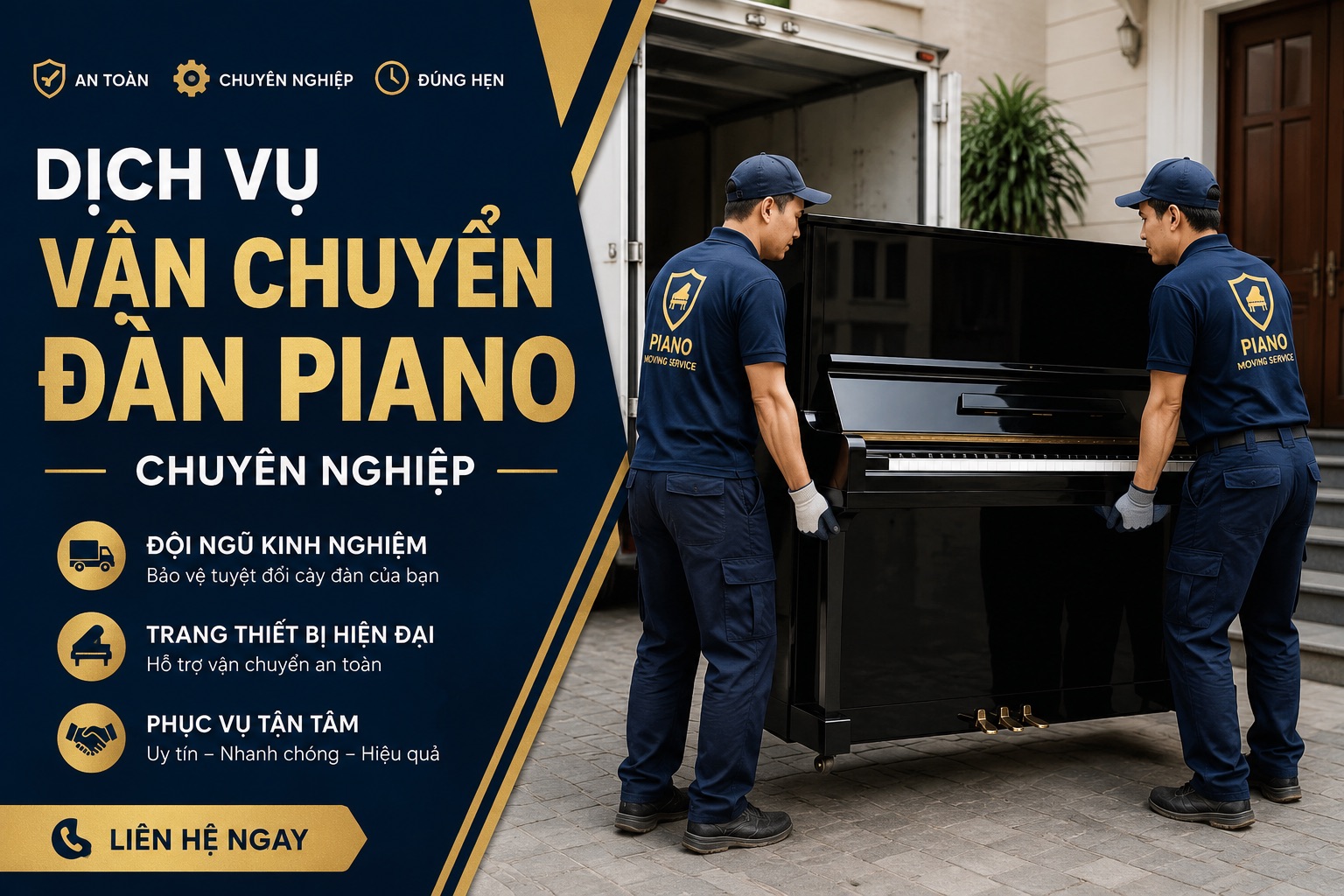 Dịch vụ vận chuyển đàn piano chuyên nghiệp
