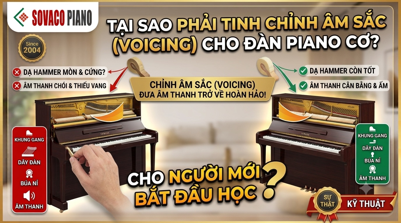Tại sao phải chỉnh âm sắc cho đàn piano cũ
