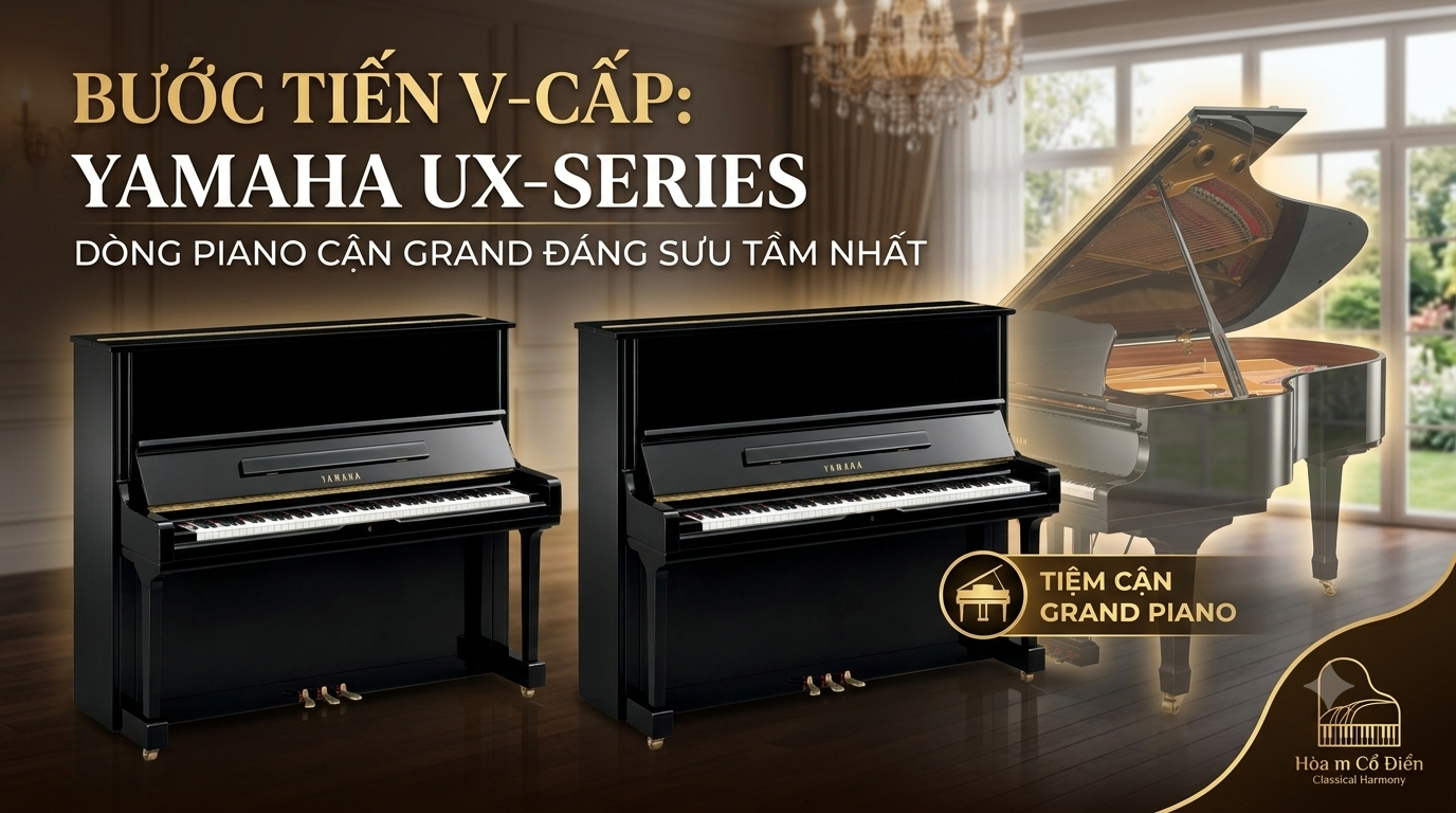 Đánh Giá Chi Tiết Yamaha UX Series: Dòng Piano Cận Grand Đáng Sưu Tầm Nhất